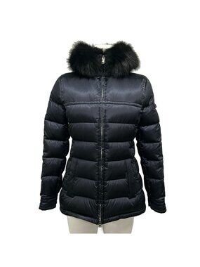 Prada Down Jacket 42 M Dark Navy Long Sleeve Winter